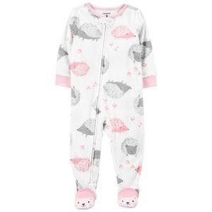 🆕 Carter's Onesie Sleeper Footie Pajamas Baby Toddler Pink White NWT